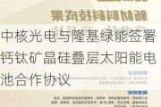 中核光电与隆基绿能签署钙钛矿晶硅叠层太阳能电池合作协议