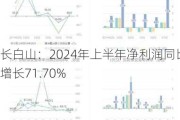 长白山：2024年上半年净利润同比增长71.70%