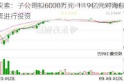 方大炭素：子公司拟6000万元-1.19亿元对海航控股股票进行投资