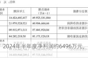 瑞可达：2024年半年度净利润约6496万元，同比下降2.55%