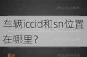 车辆iccid和sn位置在哪里？