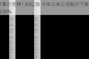 蓝帆医疗（002382.SZ）控股股东蓝帆医疗累计质押1.83亿股 今年以来公司股价下跌超30%