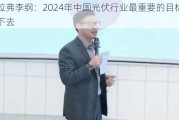 赛拉弗李纲：2024年中国光伏行业最重要的目标是活下去