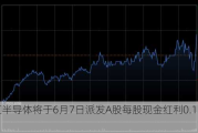 华虹半导体将于6月7日派发A股每股现金红利0.150元