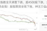 A股三大指数全天调整下跌，超4500股下跌，北证50指数逆势走强！股指期货全线下挫，IM主力合约跌2.29%