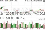 阿里影业：2024财年收入增长44%至50.36亿元，经调整EBITA盈利5.04亿元