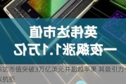 英伟达市值突破3万亿美元并超越苹果 其吸引力令人难以抗拒