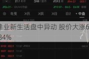 建业新生活盘中异动 股价大涨6.84%