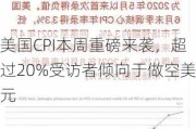 美国CPI本周重磅来袭，超过20%受访者倾向于做空美元