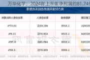 万华化学：2024年上半年净利润约81.74亿元