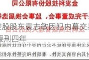 金发科技：控股股东袁志敏因犯内幕交易罪被判处有期徒刑三年 缓刑四年