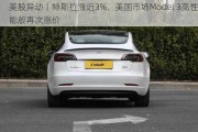 美股异动丨特斯拉涨近3%，美国市场Model 3高性能版再次涨价