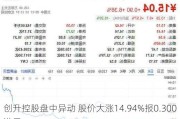 创升控股盘中异动 股价大涨14.94%报0.300港元