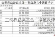 主动权益类基金：净值反弹，收益转正