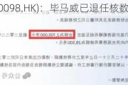 兴发铝业(00098.HK)：毕马威已退任核数师