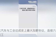 现代汽车与工会达成史上最大加薪协议，连续六年避免罢工