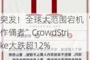 突发！全球大范围宕机 “始作俑者”CrowdStrike大跌超12%