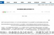 刚刚！华泰联合及2名保代、天健及2名注册会计师收到监管警示！