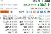 叮咚买菜盘中异动 股价大跌5.08%