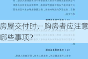 房屋交付时，购房者应注意哪些事项？