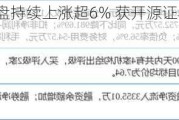 心动公司早盘持续上涨超6% 获开源证券维持买入评级