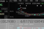 鹏鼎控股（002938）：6月17日10时45分触及涨停板