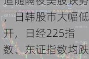 追随隔夜美股跌势，日韩股市大幅低开，日经225指数、东证指数均跌4%