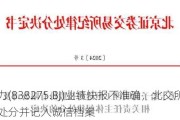 驱动力(838275.BJ)业绩快报不准确，北交所给予纪律处分并记入诚信档案