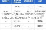 中国新电信(08167)延迟刊发年年度业绩及2024年中期业绩 继续停牌