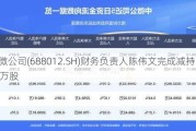 中微公司(688012.SH)财务负责人陈伟文完成减持15.42万股