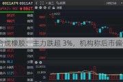 合成橡胶：主力跌超 3%，机构称后市偏强整理