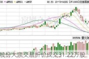 朗源股份大宗交易折价成交31.22万股