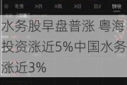 水务股早盘普涨 粤海投资涨近5%中国水务涨近3%