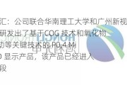 鸿利智汇：公司联合华南理工大学和广州新视界共同研发出了基于COG 技术和氧化物 TFT 驱动等关键技术的 P0.4 Micro LED 显示产品，该产品已经进入样品阶段