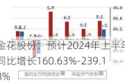 金花股份：预计2024年上半年净利同比增长160.63%-239.18%