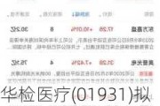 华检医疗(01931)拟折让约18.6%配售最多2.71亿股 净筹约1.89亿港元