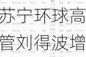 苏宁环球高管刘得波增持8.65万股，增持金额15.05万元