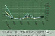 国机通用：第三季度营业收入同比增长46.81%，主要得益于流体机械项目收入增加