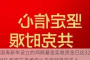 国寿新华设立的鸿鹄基金实收资金已达320亿 称将在市场信心不足时坚定买入