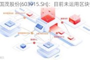 国茂股份(603915.SH)：目前未运用区块链技术