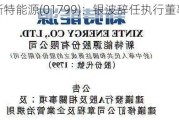 新特能源(01799)：银波辞任执行董事