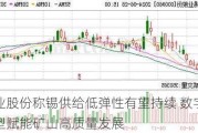 锡业股份称锡供给低弹性有望持续 数字化转型赋能矿山高质量发展