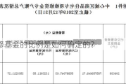 公共维修基金的比例是如何确定的？