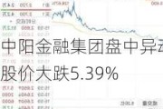 中阳金融集团盘中异动 股价大跌5.39%