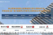 成都高速拟发行本金总额不超过20亿元的公司债券