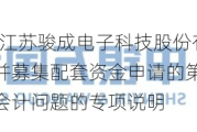 骏成科技:关于江苏骏成电子科技股份有限公司发行股份购买资产并募集配套资金申请的第二轮审核问询函的有关财务会计问题的专项说明