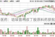 上海医药：培哚普利叔丁胺原料药获批上市