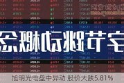 旭明光电盘中异动 股价大跌5.81%