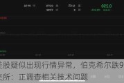 多只美股疑似出现行情异常，伯克希尔跌99.97%，纽交所：正调查相关技术问题