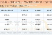 兴业证券（601377）：MACD指标DIF线上穿0轴-技术指标上后市看多（07-26）